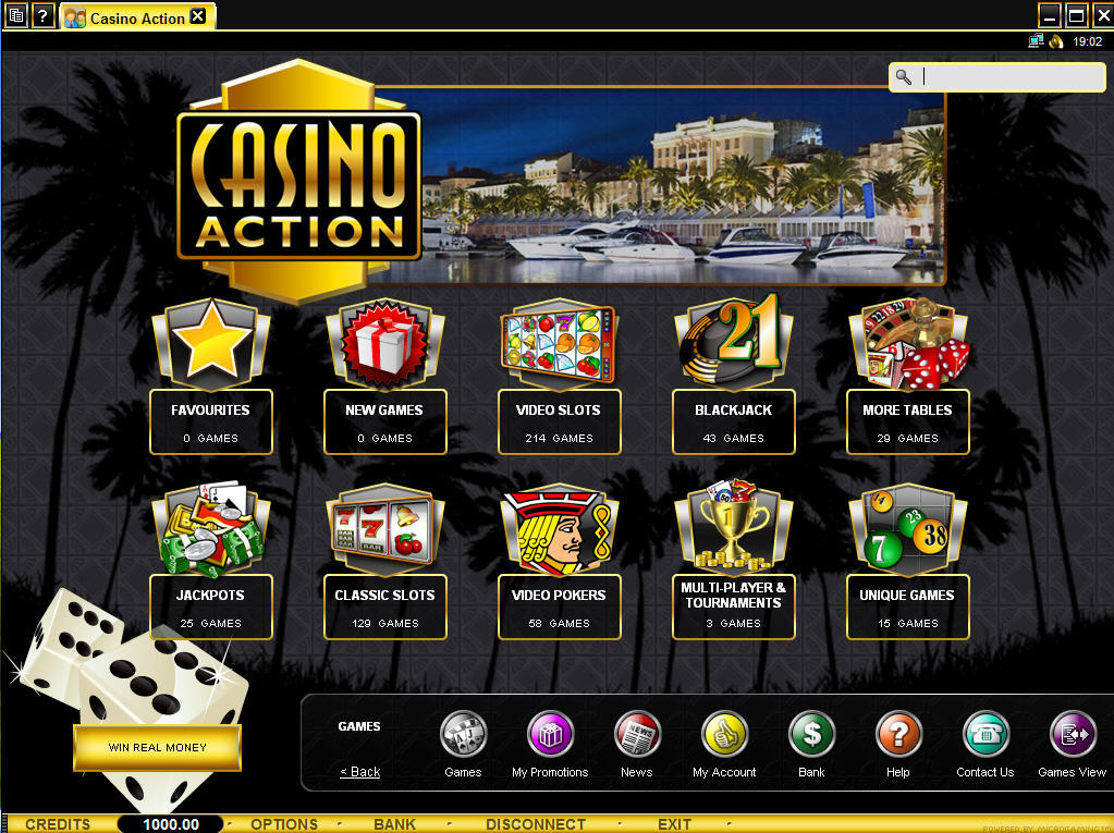 Casino action screenshot delle slot machine.