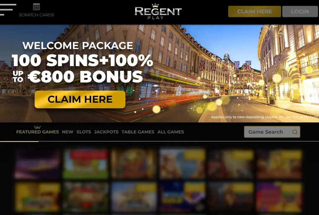 Regent Plays Live Dealer Casino Games.