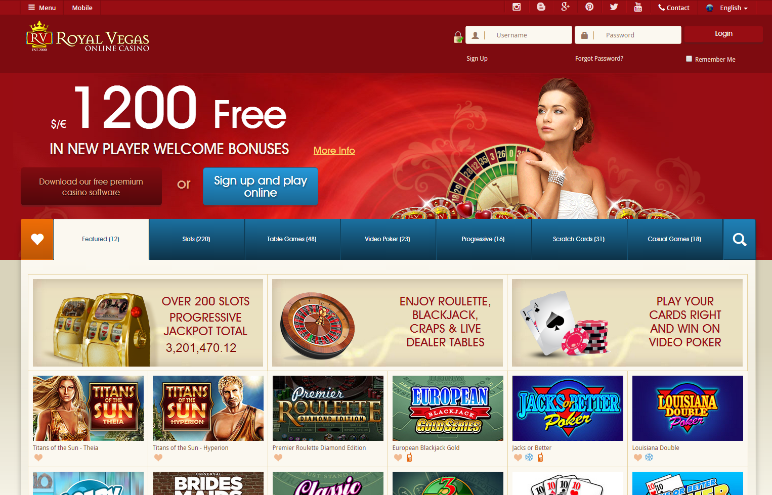 www.royalvegasCasino Online Casino bonus Welcome Bonus Royal Vegas.