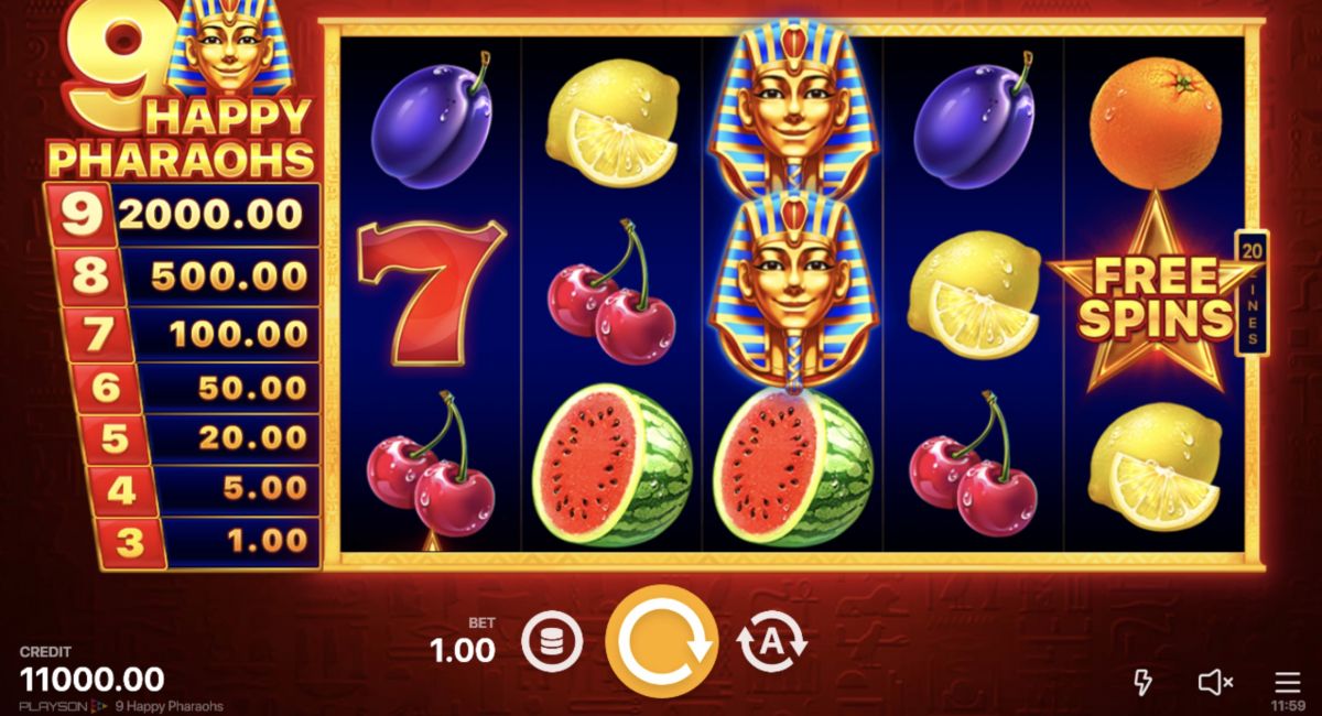Slot 9 Happy Pharaohs